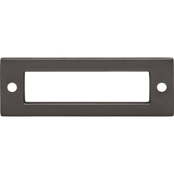 Top Knobs TK923 Hollin 3 Inch Center to Center Pull Backplate - Ash Gray