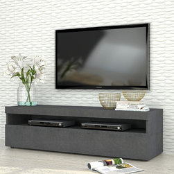 Modern Italian TV Stand Burta Small | Graphite - $495 - Entertainment Centers And Tv Stands