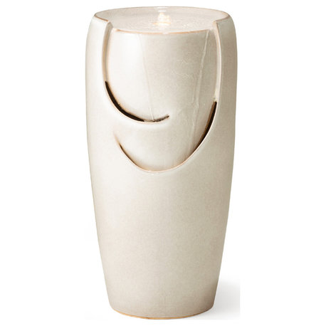 Sand Beige Ceramic Pot Fountain