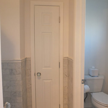Basking Ridge All Carerra Master Bath