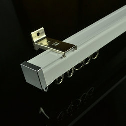 CHR7620 Ceiling Mounted or Wall Mounted Custom Made Length Single Curtain Tracks - Window Treatment Accessories