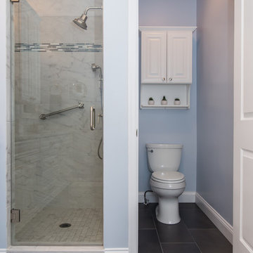 Serene Three-Quarter Transitional Master Bathroom in Leesburg, VA