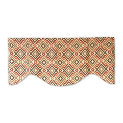 Priority Home and Design - Mill Creek Interlacing Diamond Ikat Valance - Valances