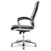 Alera Neratoli Series High-Back Swivel/Tilt Chair, Black Soft Leather