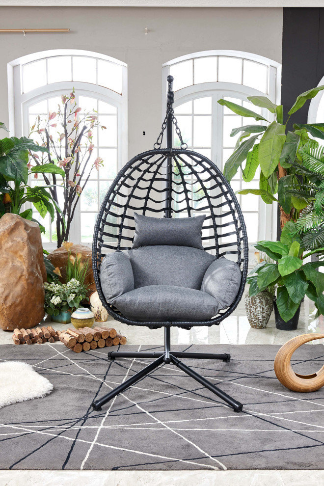 Uriyah Swing Chair - Modern - Hammocks And Swing Chairs - by Modon | Houzz
