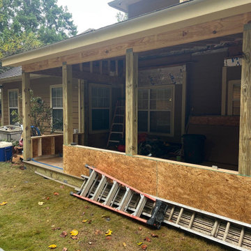 Trex Deck Build, Shed Roof Porch Install, and Door Replacement in Alpharetta, GA