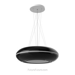 30&Prime; Orbit Black Island Range Hood - Range Hoods And Vents