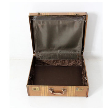 Consigned, Vintage Striped Suitcase