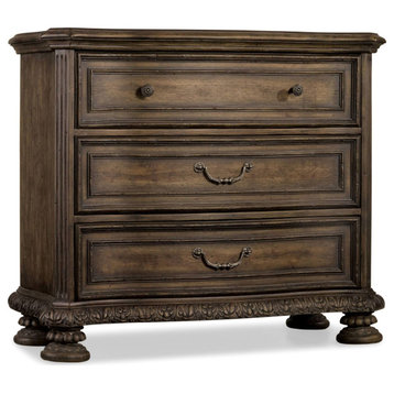 Hooker Furniture 5070-90017 Rhapsody 42"W 3 Drawer Bachelors - Rustic Walnut