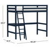 Hillsdale Kids and Teen Twin Loft Bed, Navy