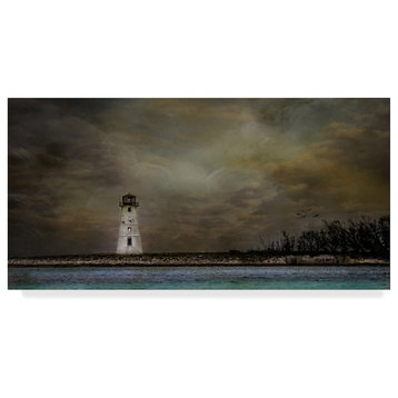Barbara Simmons 'Paradise Island Lighthouse' Canvas Art, 24"x12"