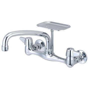 Central Brass 0048-UA1 1.5 GPM Wall Mounted Kitchen Faucet - Polished Chrome