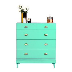 Charlotte Chest - Surf Green - Accent Chests And Cabinets