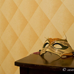 Casart Coverings - Detail Faux Padded Harlequin Casart - Wallpaper