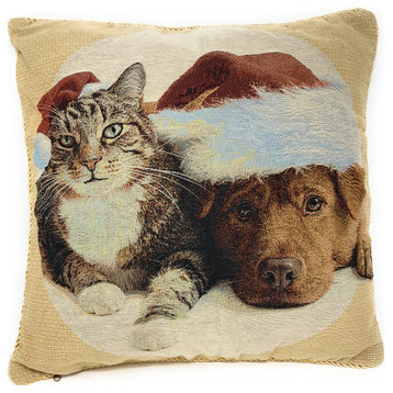 Best Friend Christmas, Throw Pillow Cushion Cover 18x18, Single