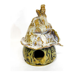 Stoneware birdhouse - Accent And Garden Stools