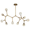 Modern Forms PD-53751 Catalyst 10 Light 51"W LED Abstract - Polished Nickel