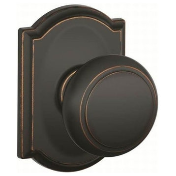 Schlage F170-AND-CAM Andover Non-Turning One-Sided Dummy Door - Aged Bronze