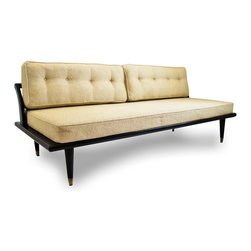 Mid-Century Black Lacquer Daybed Sofa (Pair Available) - SOLD - Daybeds