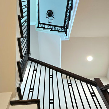 Project #109 | U-Shaped Stairs in Countryside Retreat