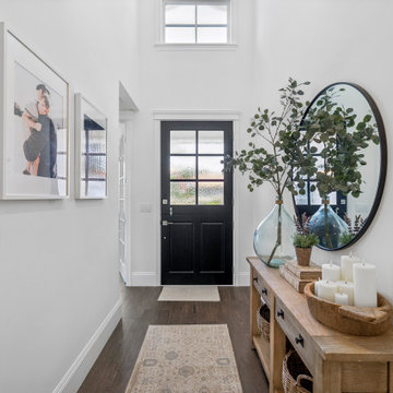 Entry Hallway Styling for Custom Dutch Door