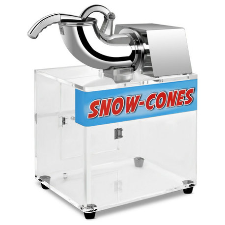 Costway Electric Snow Cone Machine Ice Shaver Maker Shaving Crusher Dual Blades