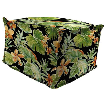 Outdoor Pouf Ottoman with Flange, Multi color