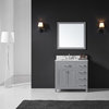 36" Single Bathroom Vanity Base, Taupe Gray