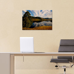 Home Office Art - Reflections on Lostock Hunter Valley Limited Edition Art on Gl - Fine Art Prints