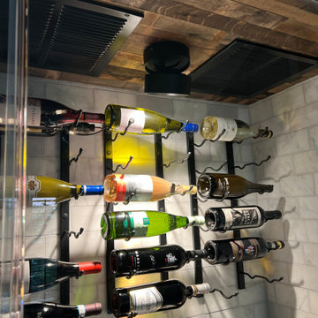 Conversion of Fireplace to Refrigerated Wine Closet