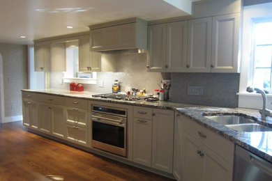 Elegant kitchen photo in Boston