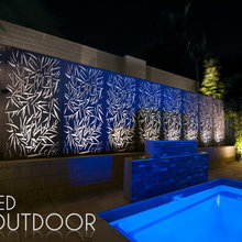 back yard area