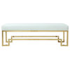 Laurence Bench, Gold and White, High Polish Gold