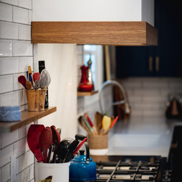 French Blue Franklin Kitchen Before and After