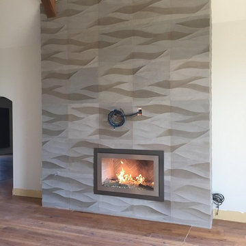 Masonry to Linear Conversion - Humboldt Glass Fireplace Door