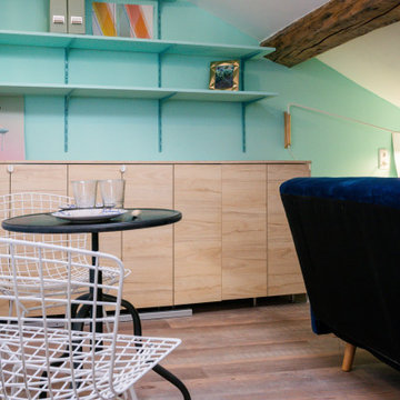 Rénovation d'un studio sous les toits