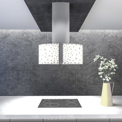 34&Prime; Murano Orion LED Island Range Hood - Range Hoods And Vents