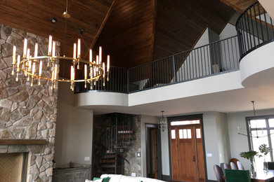 Example of a trendy living room design in Other