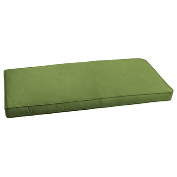 Sunbrella Cilantro Green Indoor/Outdoor Bench Cushion