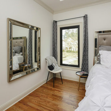 New Black Window in Stylish Bedroom - Renewal by Andersen Georgia