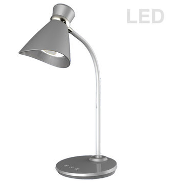 1-Light Table/Desk Lamp, Silver