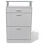 VidaXL Shoe Cabinet With Drawer and Top Glass Shelf, White
