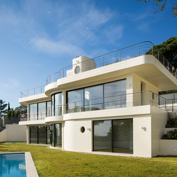Eine spektakuläre Villa an der französischen Riviera: Die Fassade aus HI-MACS®