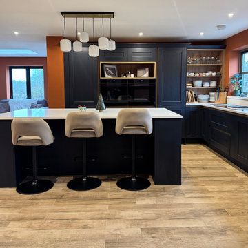 A Shaker-Style Kitchen With A Handleless Design