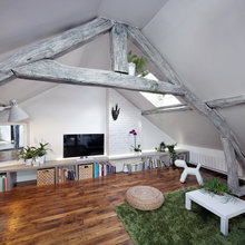 Casas Houzz: La ingeniosa renovación de un ático pequeño y degradado