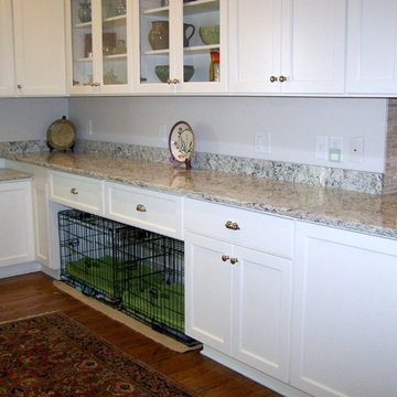 Southern Pines Kitchen remodel with Dog Crate space