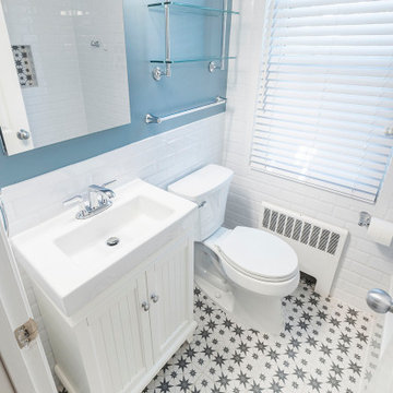 Modern Farmhouse Guest Bathroom Remodel / Alexandria, VA