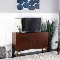 52" Mid, Century TV Console, Walnut