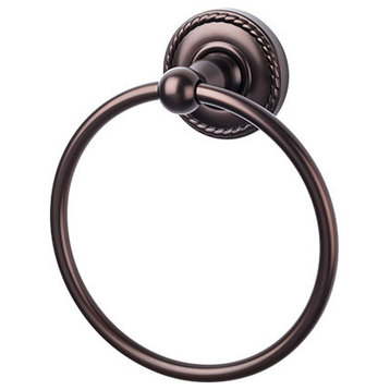 Edwardian Bath Ring - Oil Rubbed Bronze - Rope Backplate