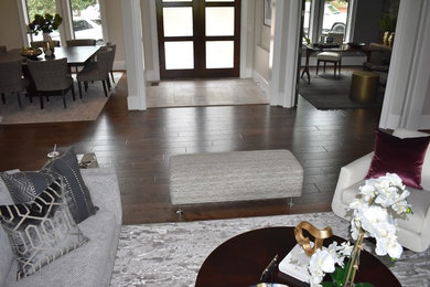 Example of a trendy foyer design in Other